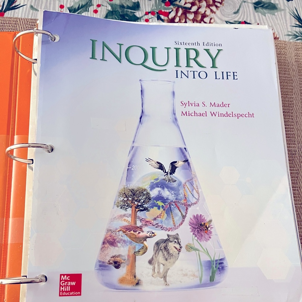 Sixteenth Edition Inquiry Into Life Sylvia S. Mader ISBN 9781260482591